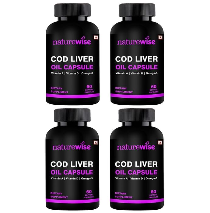 Naturewise COD Liver Oil Softgel Capsule (60 Each) - Classic Derma