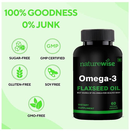 Naturewise Omega 3 Flex Seed Oil Softgel Capsule (60 Each)