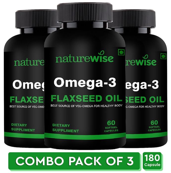 Naturewise Omega 3 Flex Seed Oil Softgel Capsule (60 Each)