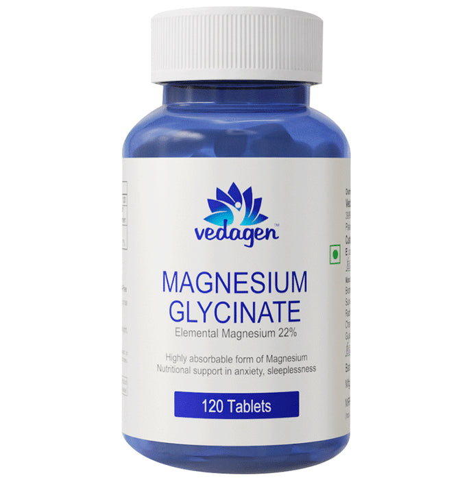 Vedagen Magnesium Glycinate Tablet for Anxiety & Sleeplessness - Classic Derma