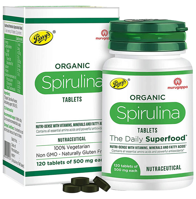Parry's Organic Spirulina Tablet 500mg (120 Each) - Classic Derma