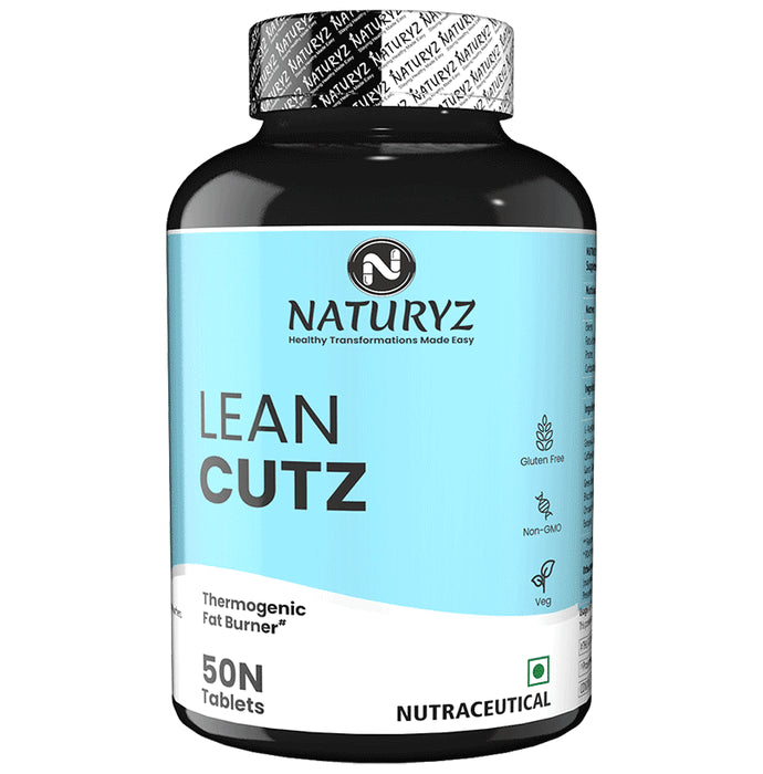 Naturyz Lean Cutz Thermogenic Fat Burner Weight loss tablets for Men & Women (50 Each) - Classic Derma