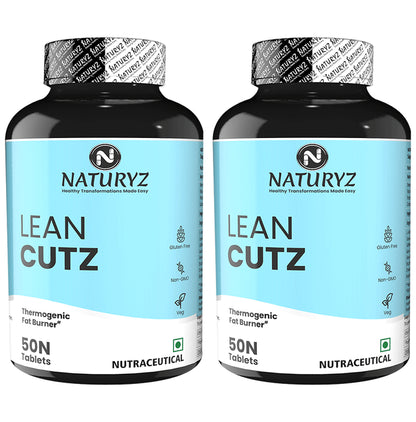 Naturyz Lean Cutz Thermogenic Fat Burner Weight loss tablets for Men & Women (50 Each) - Classic Derma