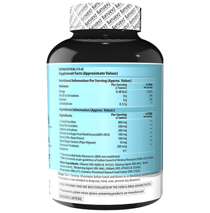 Naturyz Lean Cutz Thermogenic Fat Burner Weight loss tablets for Men & Women (50 Each)