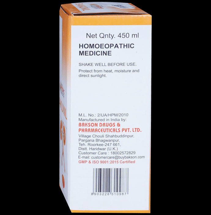 Bakson's Homeopathy Bakunil Syrup