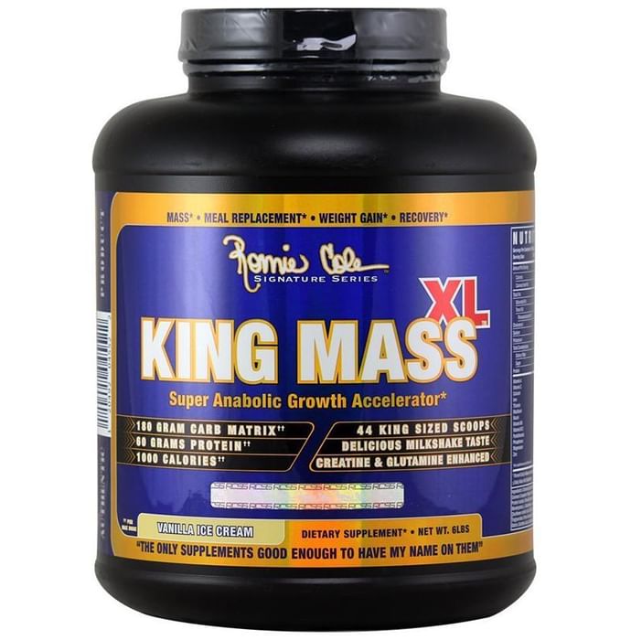 Ronnie Coleman King Mass XL | For Muscle Recovery & Immunity | Flavour Vanilla Icecream - Classic Derma