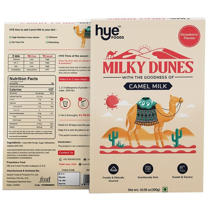 Hye Foods Milky Dunes Camel Milk | Flavour Strawberry - Classic Derma