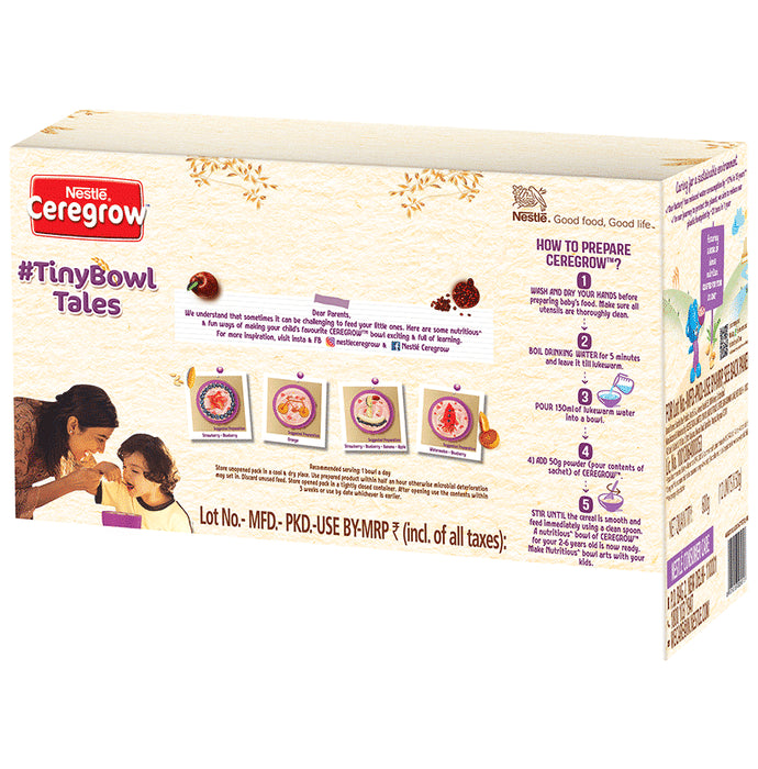 Nestle 2to6 Years Ceregrow Multigrain Cereal with Milk & Fruits Extra Saver Pack (50gm Each)