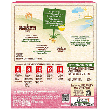 Nestle Cerelac Baby (10 months+) Cereal with Milk, Iron, Vitamins & Minerals | Wheat Rice Mix Fruit