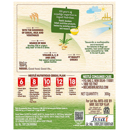 Nestle Cerelac Baby (10 months+) Cereal with Milk, Iron, Vitamins & Minerals | Wheat-Rice Mixed Veg