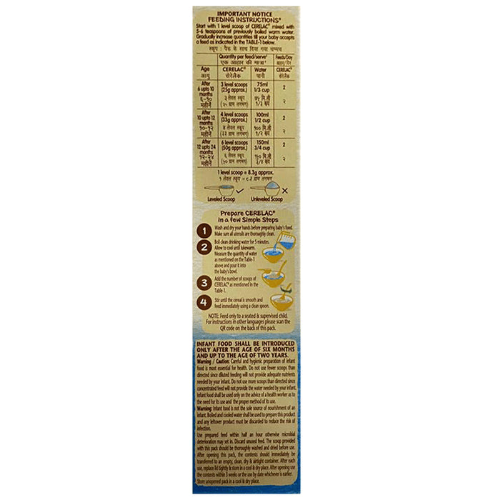 Nestle Cerelac Baby Cereal with Milk & Iron (from 6 to 24 Months) | Rice