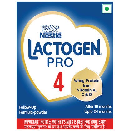 Nestle Lactogen Pro 4, Follow-Up Formula Powder, After 18 Months Up To 24 Months | Powder Refill - Classic Derma