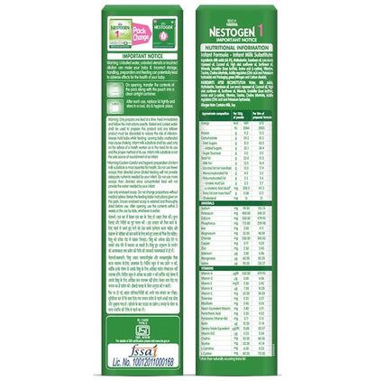 Nestle Nestogen 1 Infant Formula with Protein, Iron, Vitamin A & C | Powder