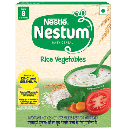 Nestle Nestum Baby Cereal From 8 to 24 Months Rice Vegetables - Classic Derma