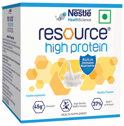 Nestle Resource High Protein Sachet (50gm Each) Vanilla - Classic Derma