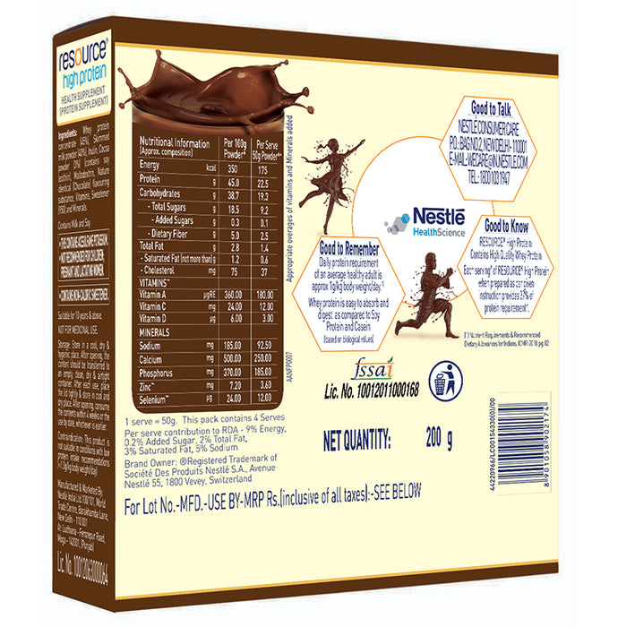 Nestle Resource High Quality Whey Protein | Flavour Chocolate