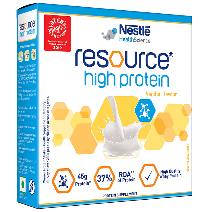 Nestle Resource High Quality Whey Protein | Flavour Powder Vanilla - Classic Derma