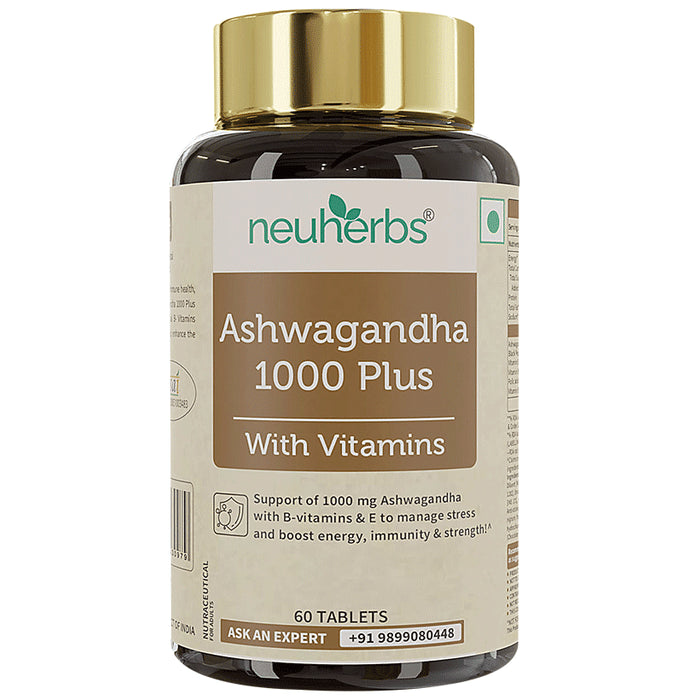 Neuherbs Ashwagandha 1000 Plus Tablet - Classic Derma