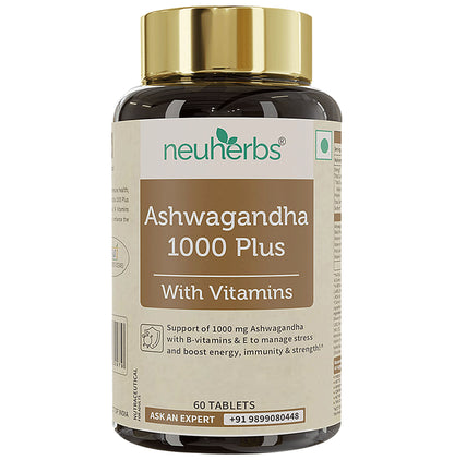 Neuherbs Ashwagandha 1000 Plus Tablet - Classic Derma