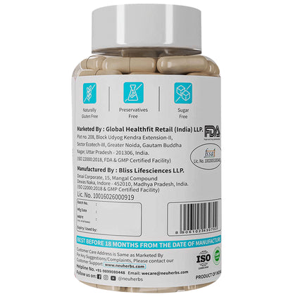 Neuherbs Daily Probiotics with Prebiotic for Gut Health & Immunity | Capsule