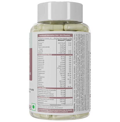 Neuherbs Hair-Skin Vitamins with Hyaluronic Acid | Capsule