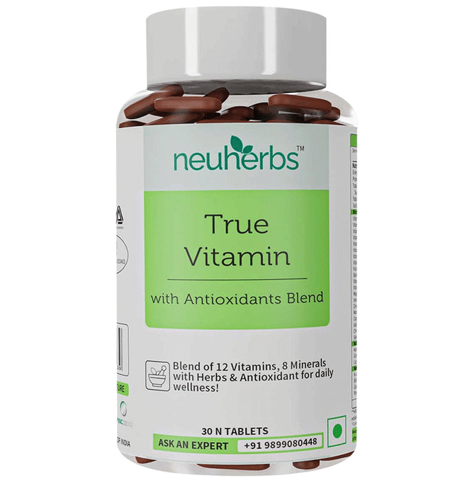 Neuherbs True Vitamin with Antioxidants Blend | For Immunity, Fatigue Reduction & Bones - Classic Derma