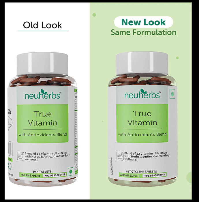 Neuherbs True Vitamin with Antioxidants Blend | For Immunity, Fatigue Reduction & Bones