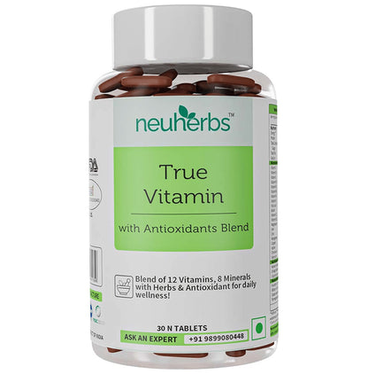 Neuherbs True Vitamin with Antioxidants Blend | For Immunity, Fatigue Reduction & Bones - Classic Derma
