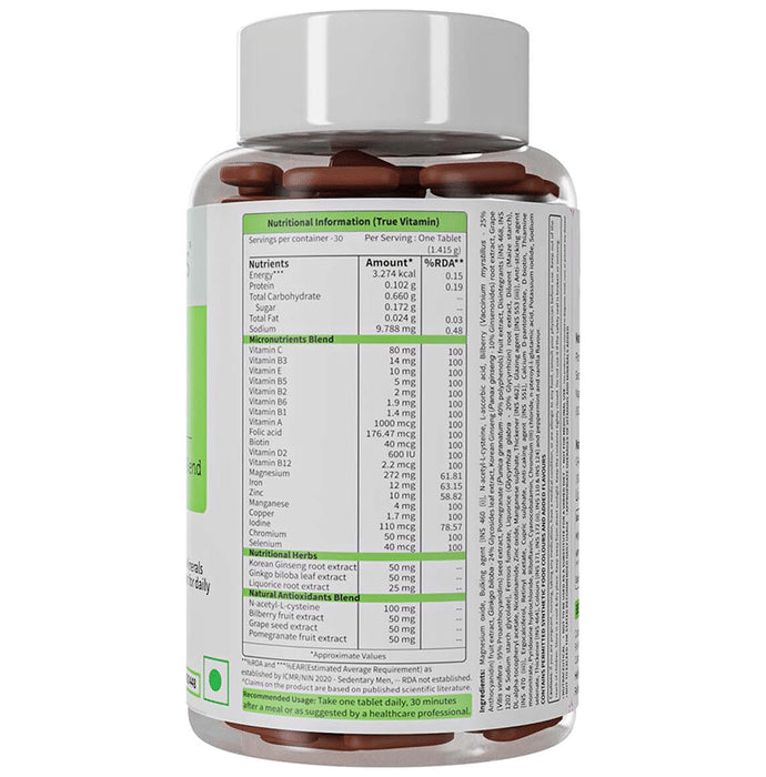 Neuherbs True Vitamin with Antioxidants Blend | For Immunity, Fatigue Reduction & Bones
