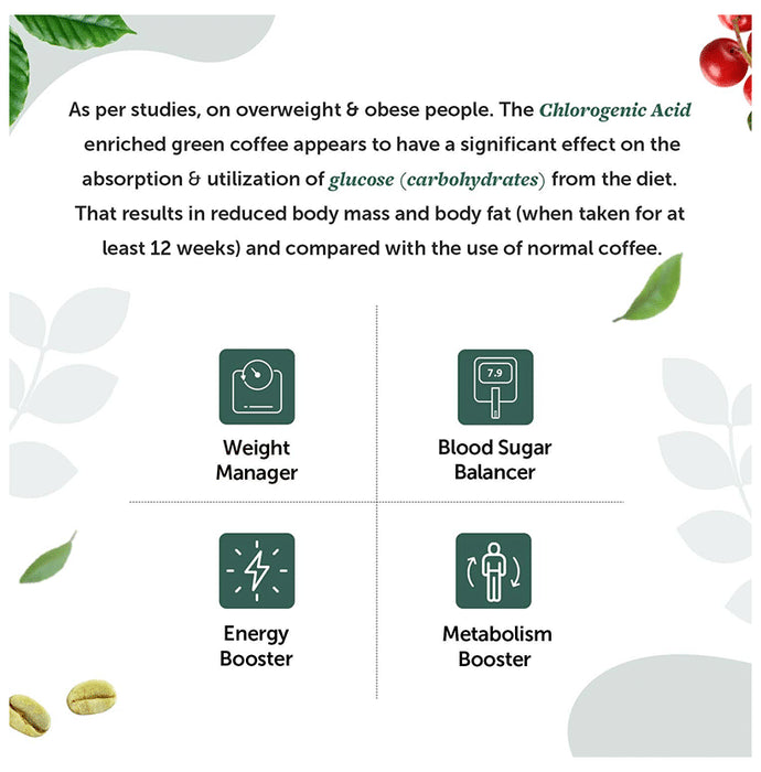 Neuherbs Unroasted Arabica Green Coffee for Weight Management | Gluten Free Organic Powder