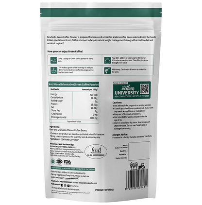 Neuherbs Unroasted Arabica Green Coffee for Weight Management | Gluten Free Powder