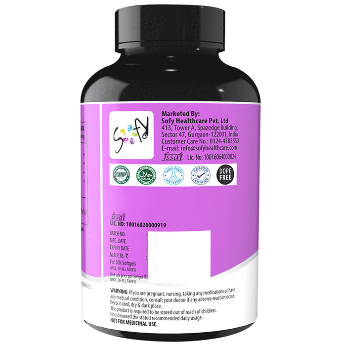 Naturyz Triple Strength Omega 3 Fish Oil with EPA 1200mg, DHA 800mg Softgel Capsule