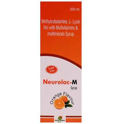 Neurolac-M Syrup Orange Sugar Free - Classic Derma