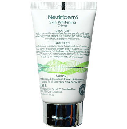 Neutriderm Skin Whitening Creme | Topical Multifunctional Antioxidant | Reduces Dark Spots