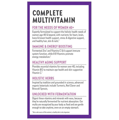 New Chapter 40+ Whole-Food Multivitamin Vegetarian Tablet