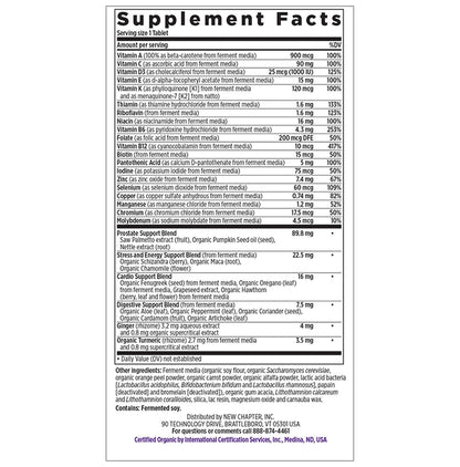 New Chapter 40+Every Man's One Daily Multi Vegetarian Tablet