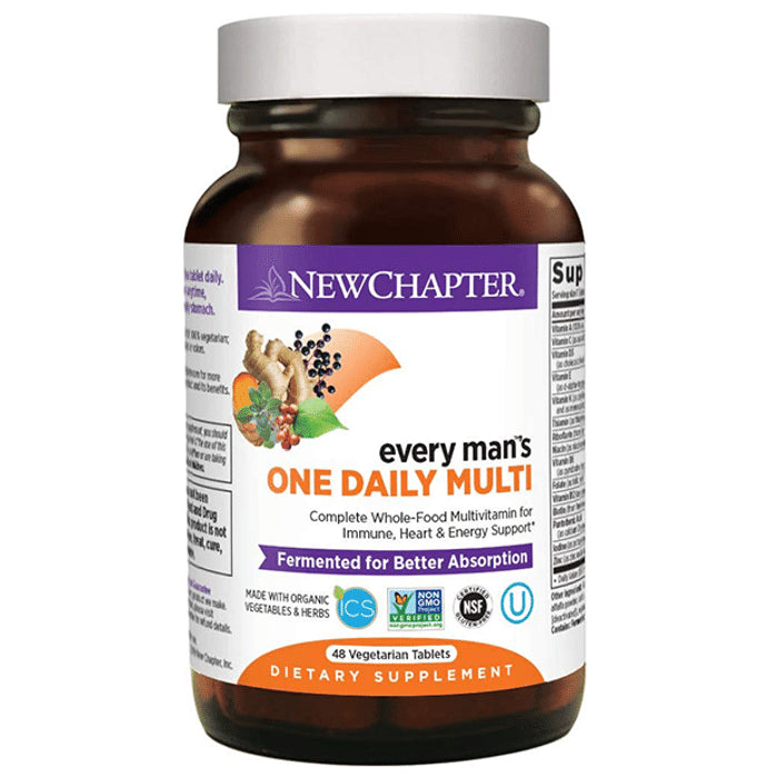 New Chapter Every Man's One Daily Multi Vegetarian Tablet - Classic Derma