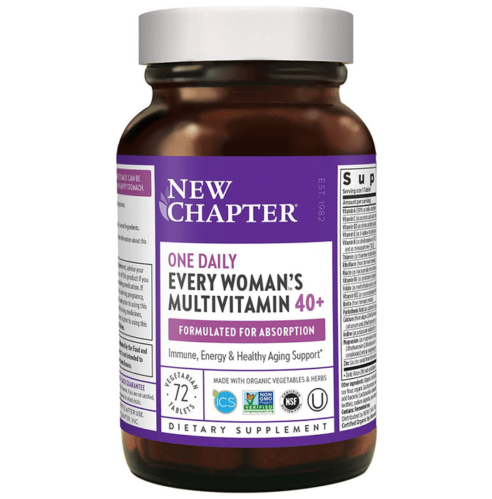 New Chapter One Daily Every Women's Multivitamin 40+ Vegetarian Tablet - Classic Derma