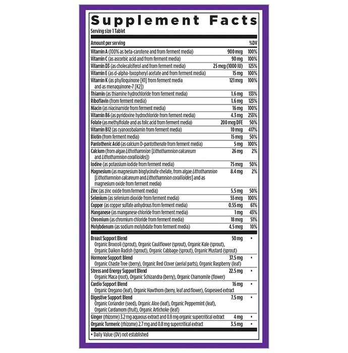 New Chapter One Daily Every Women's Multivitamin 40+ Vegetarian Tablet