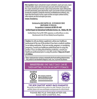 New Chapter One Daily Every Women's Multivitamin 40+ Vegetarian Tablet