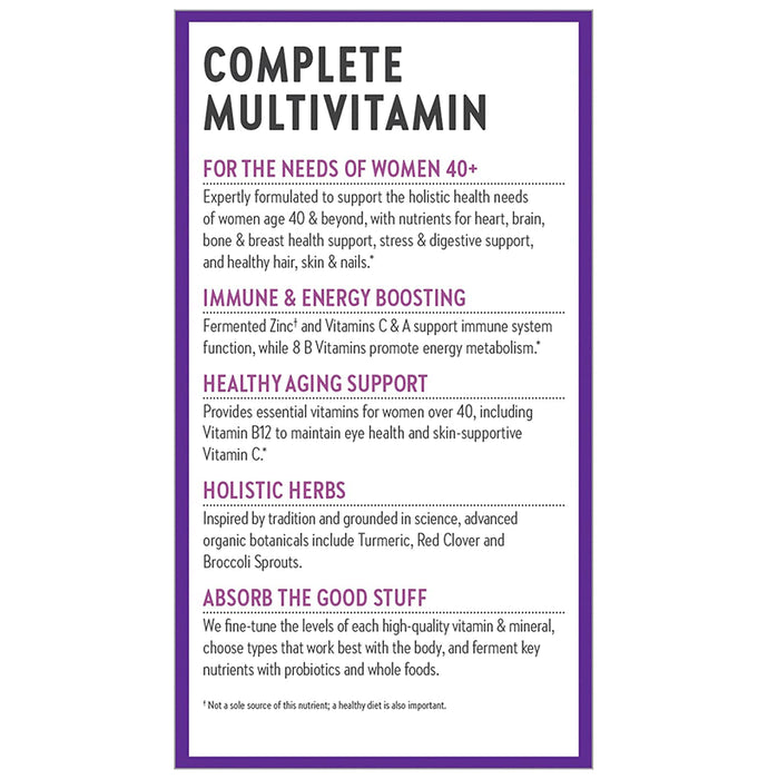 New Chapter One Daily Every Women's Multivitamin 40+ Vegetarian Tablet