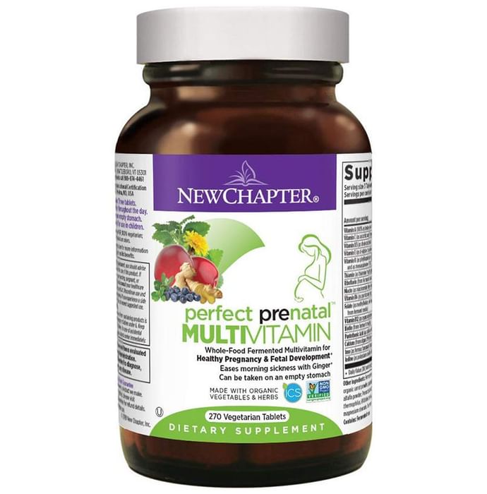 New Chapter Perfect Prenatal Multivitamin Vegetarian Tablet - Classic Derma