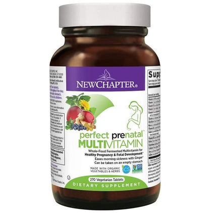 New Chapter Perfect Prenatal Multivitamin Vegetarian Tablet - Classic Derma