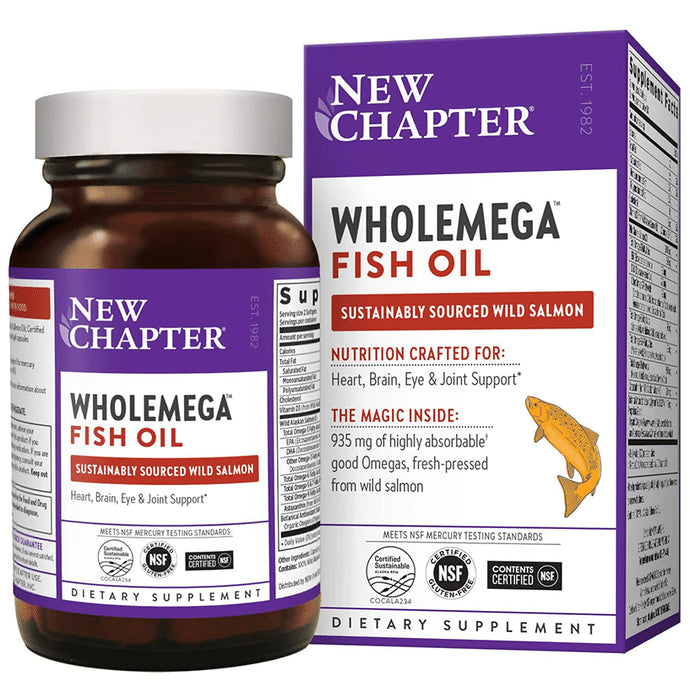 New Chapter Wholemega Fish Oil 1000mg Softgel - Classic Derma