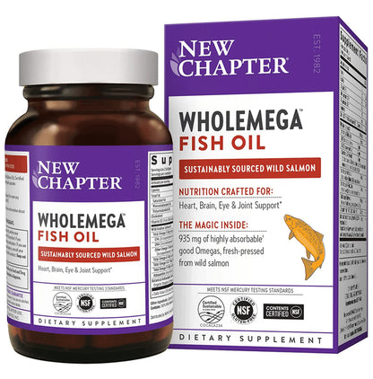 New Chapter Wholemega Fish Oil 1000mg Softgel - Classic Derma