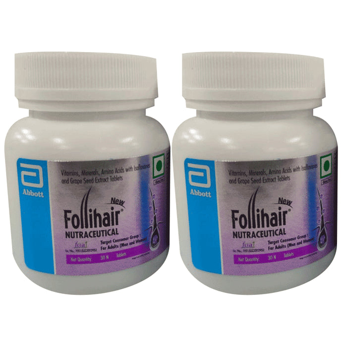New Follihair Tablet for Hair Strength & Nourishment (30 Each) Gluten Free
