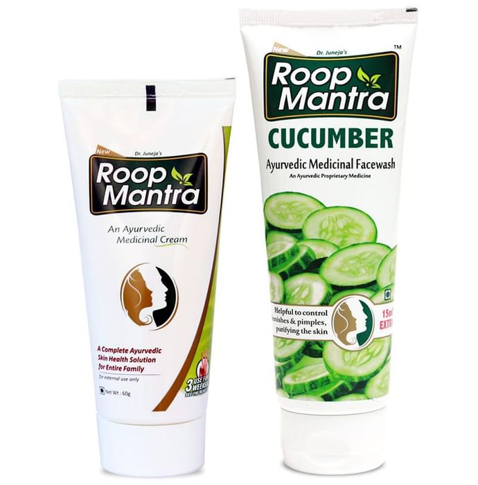 Roop Mantra Combo Pack of Face Cream 60gm & Cucumber Face Wash 115ml - Classic Derma