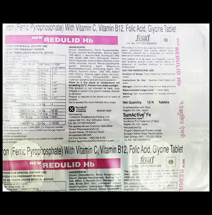 New Redulid Hb Tablet - Classic Derma