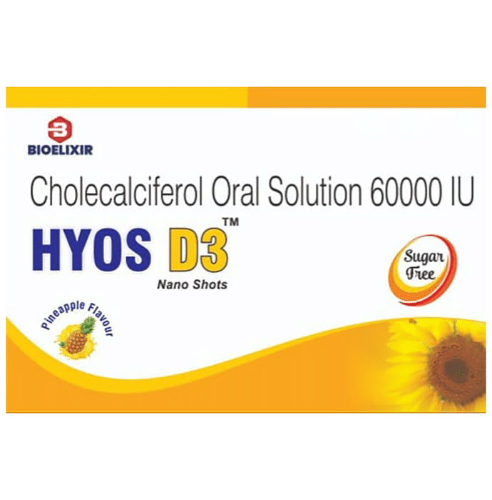 Hyos D3 Nano Shots (5ml Each) Pineapple Sugar Free - Classic Derma