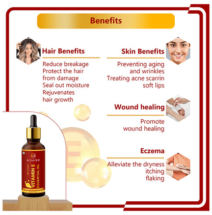 Newish Vitamin E 100% Pure Essential Oil